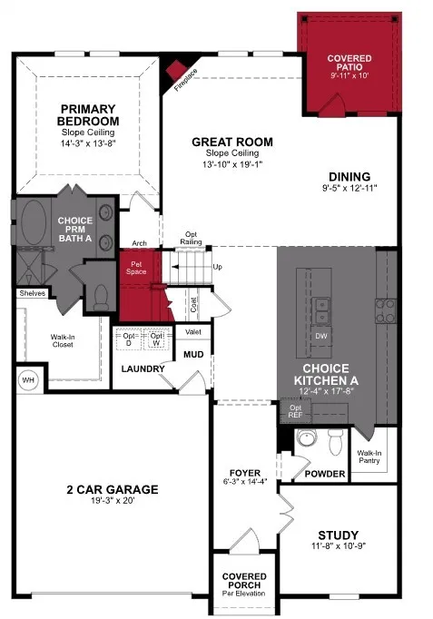 Beazer Homes The Villages at Hurricane Creek Cascade Floorplan.
