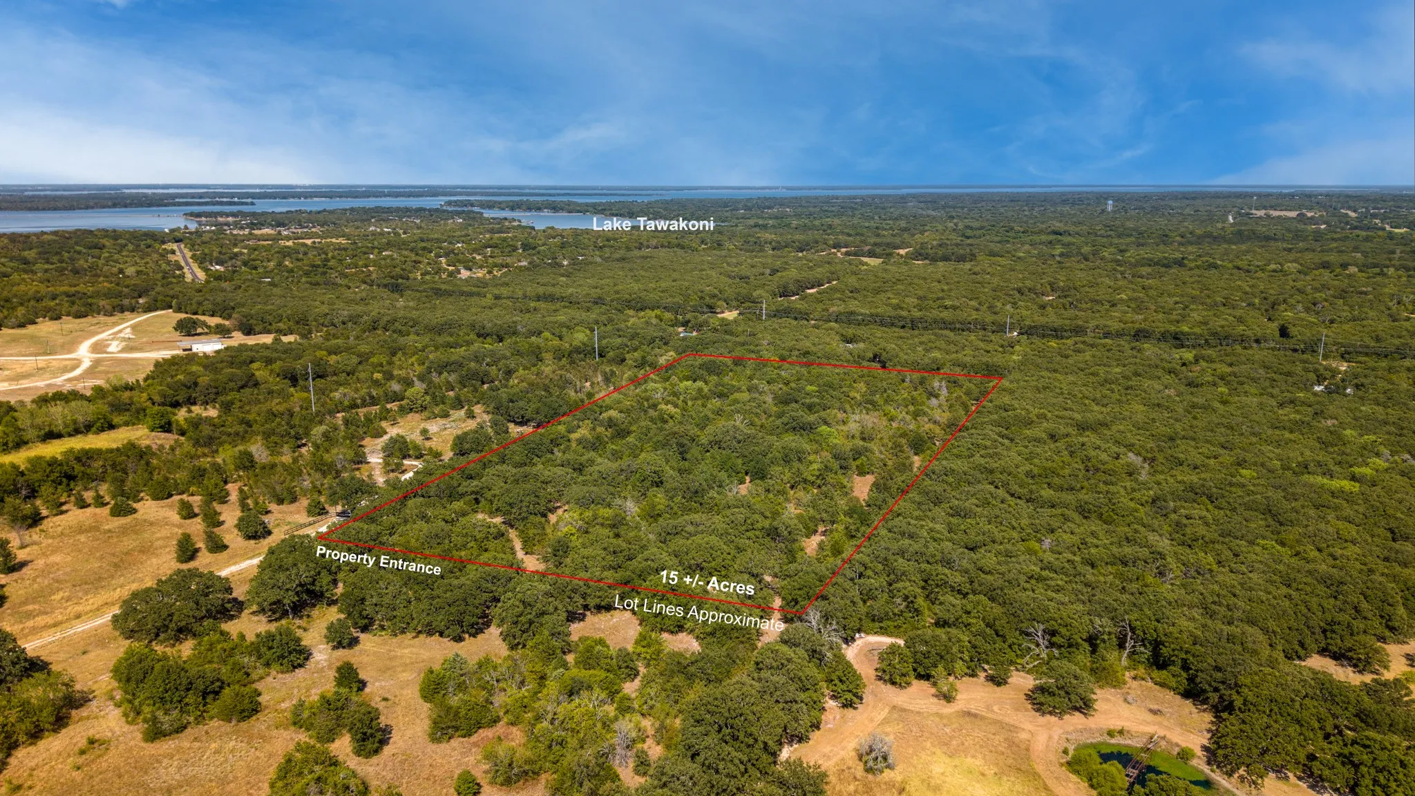 Expansive 15+/- acre parcel featuring dense tree coverage