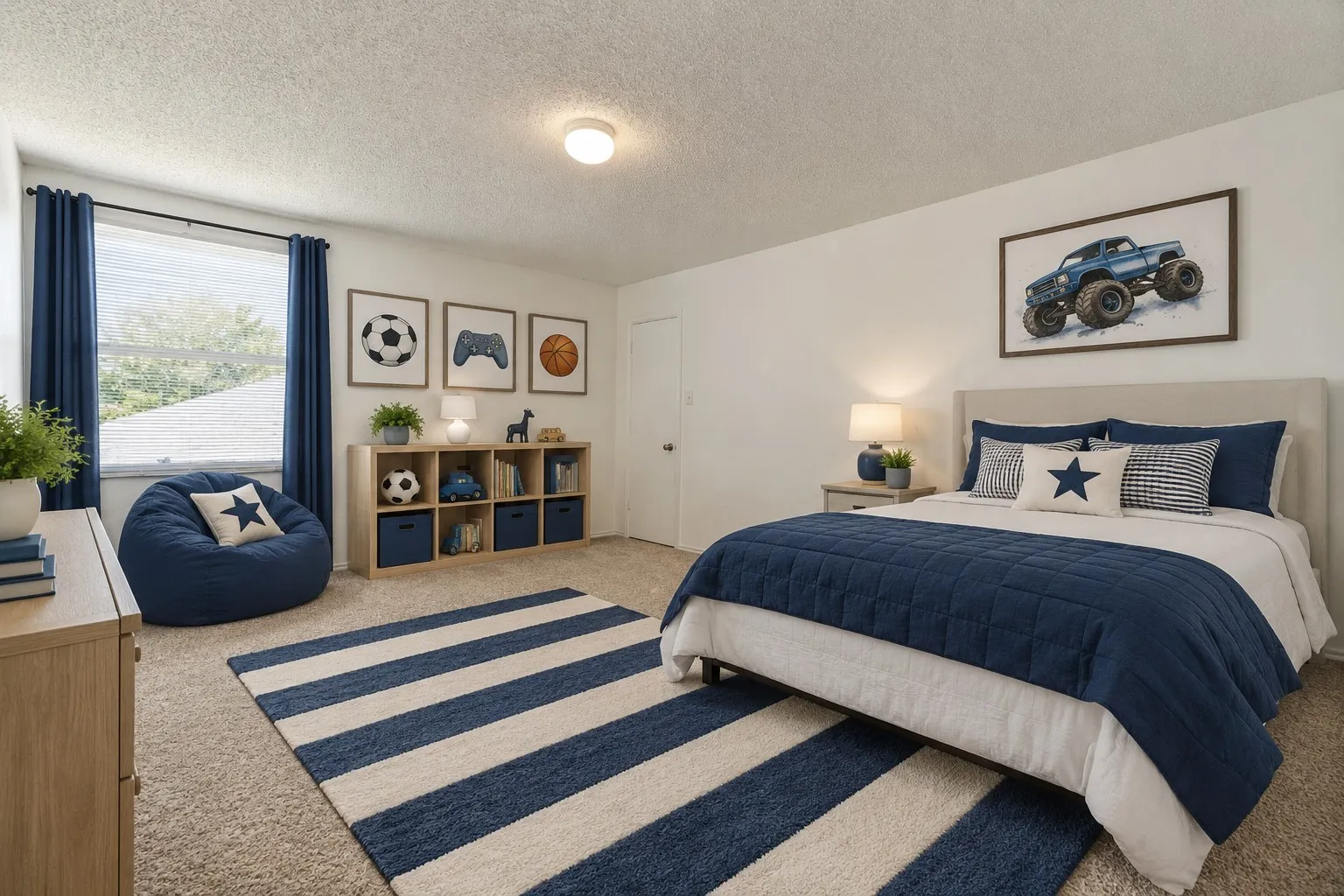 Virtually Staged Bedroom