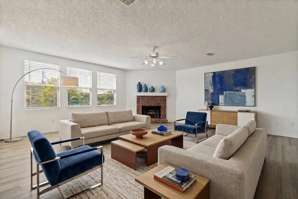 Virtually Staged Living Room