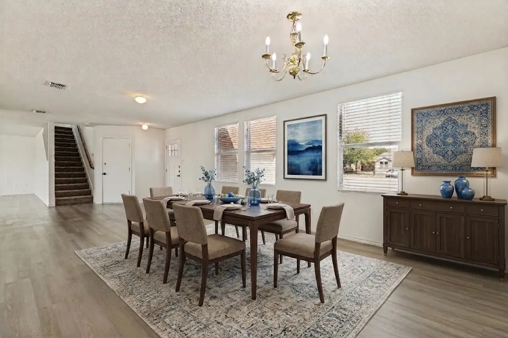 Virtually Staged Dining Area