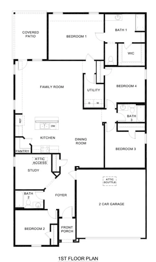 Open and spacious floor plan