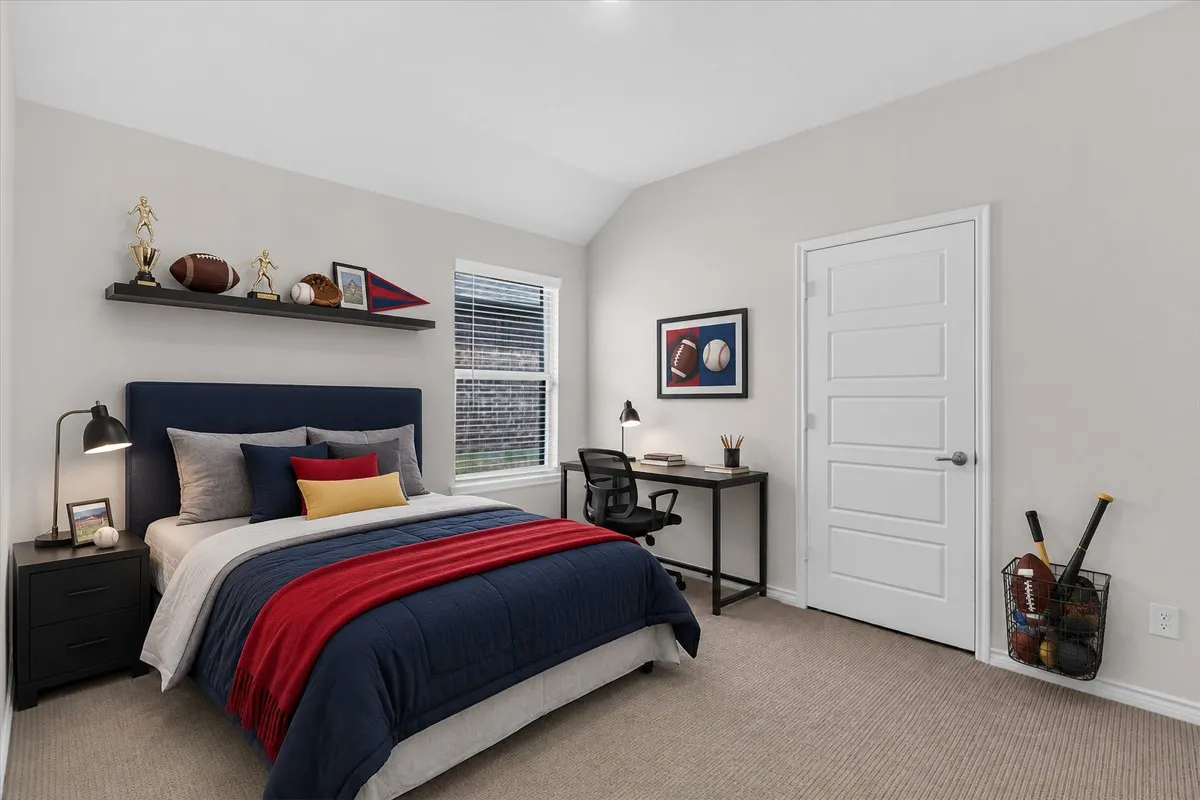 Large secondary bedroom 2, virtually staged to show the potential