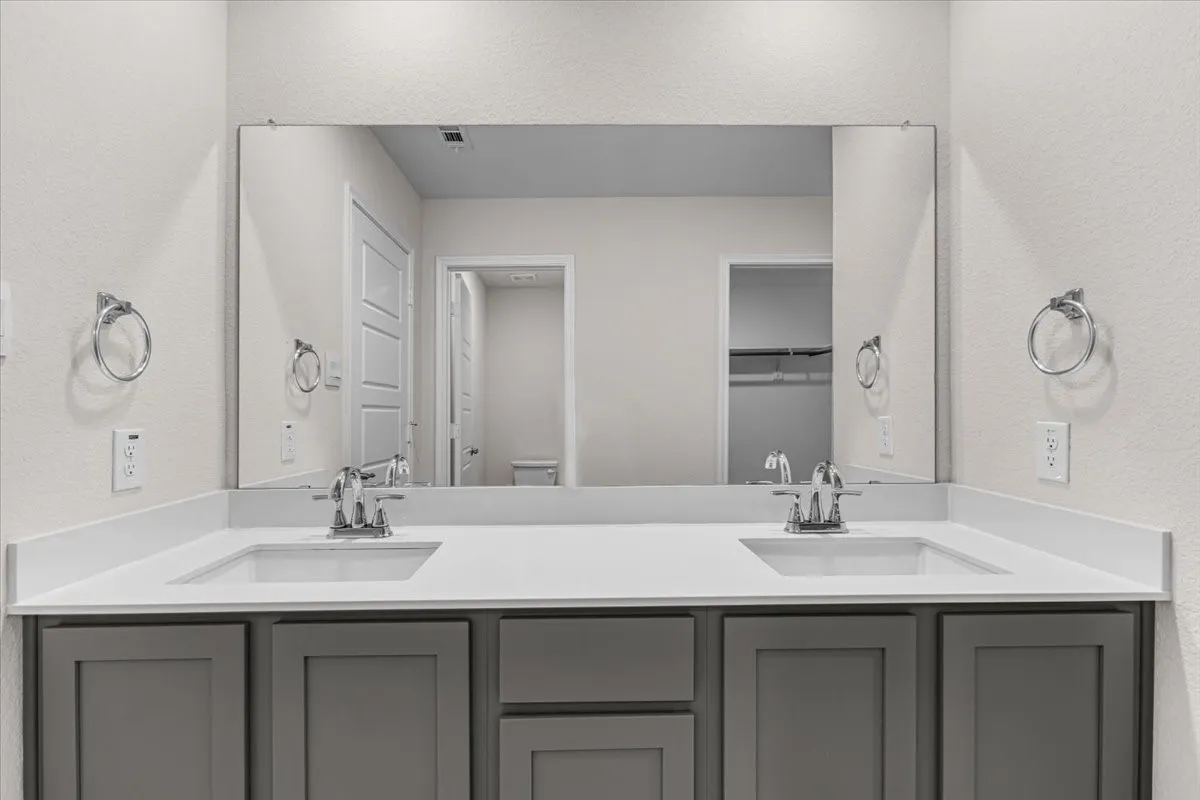 Fantastic master bath with his and her sinks