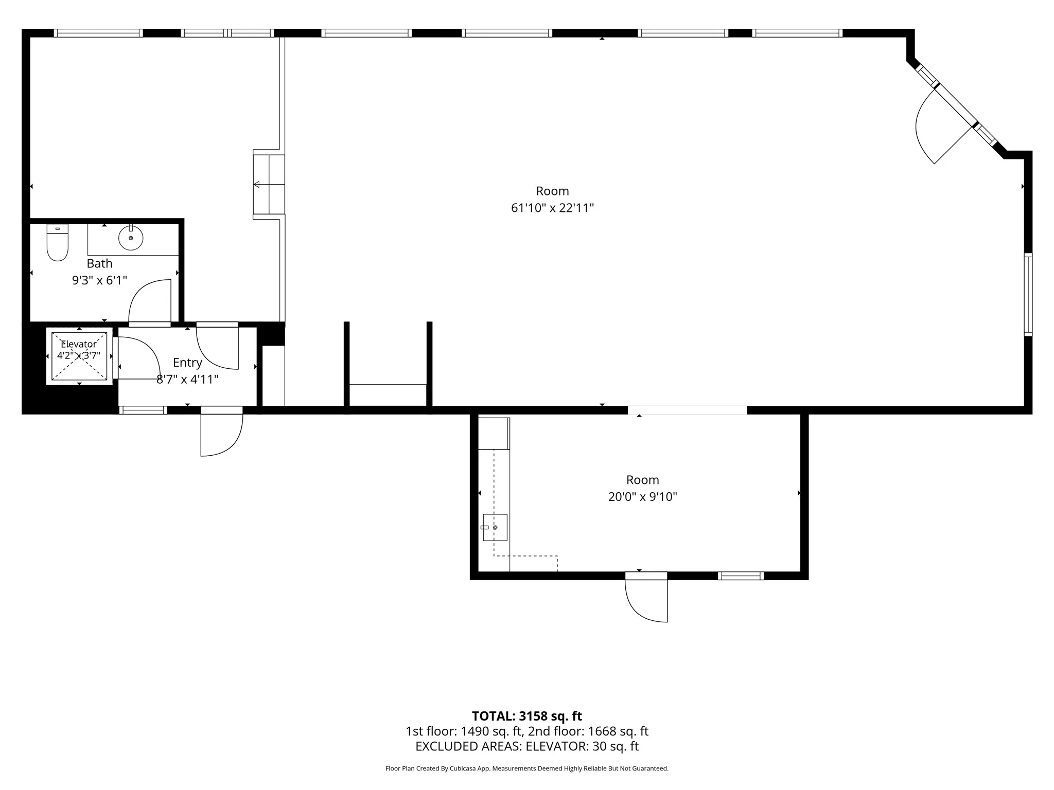 Downstairs floor plan
