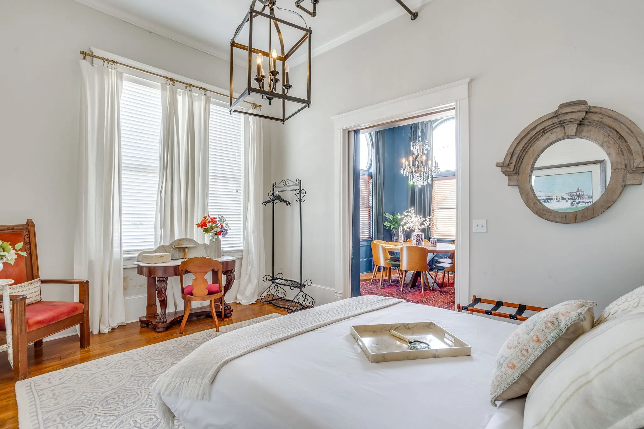 Beautiful windows, original hardwood floors, and high ceilings add to the incredible overall feel of this space.