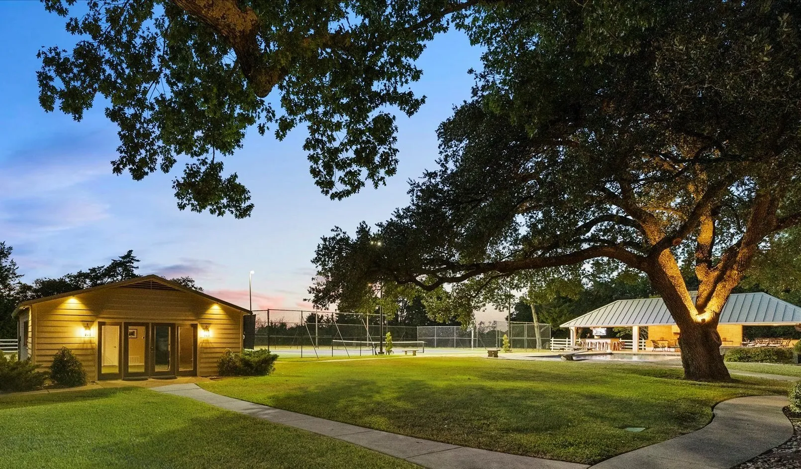 Guest House and outdoor entertainment area.