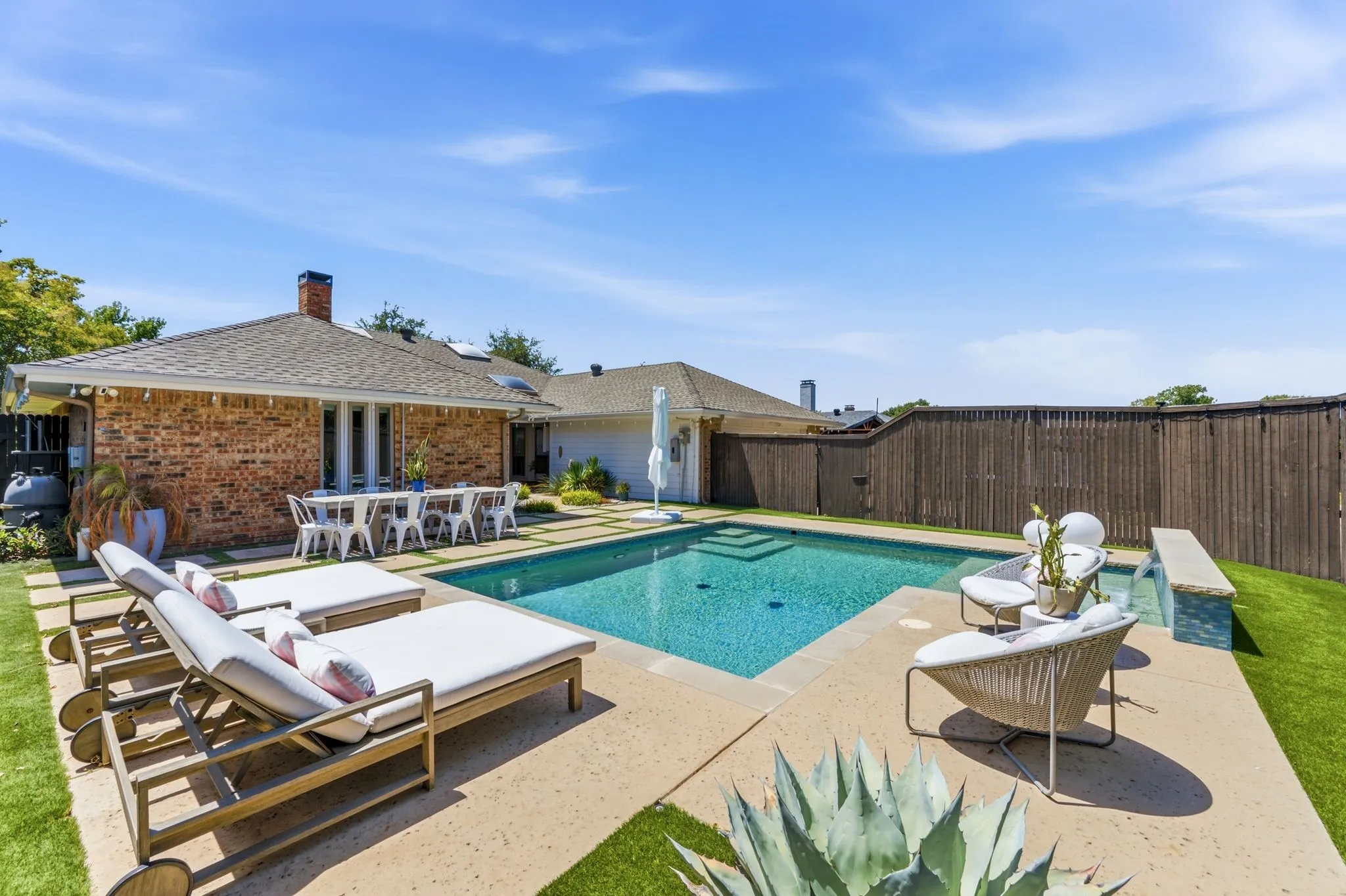 Deep backyard