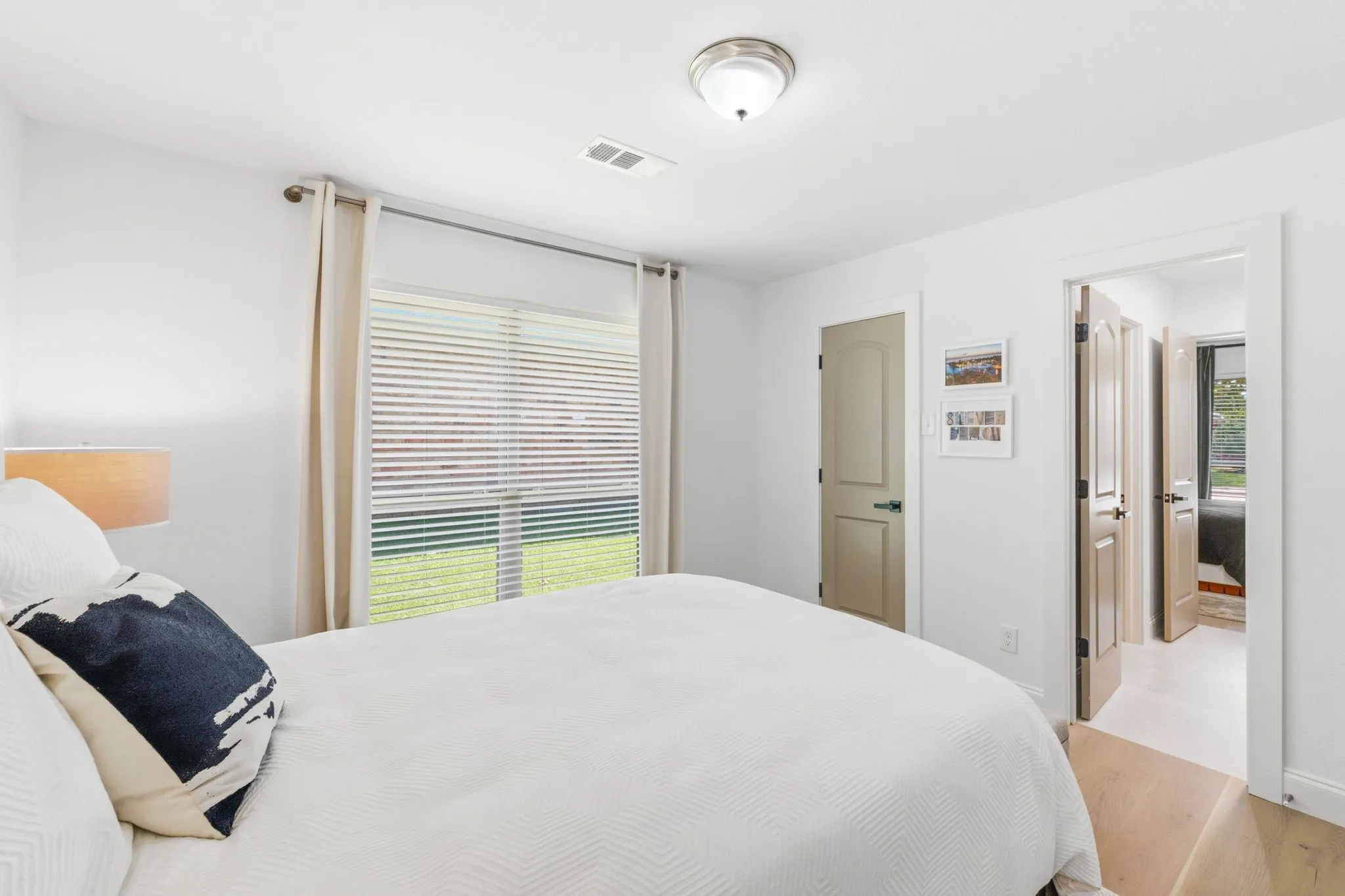 Middle bedroom with jack and jill bathroom access