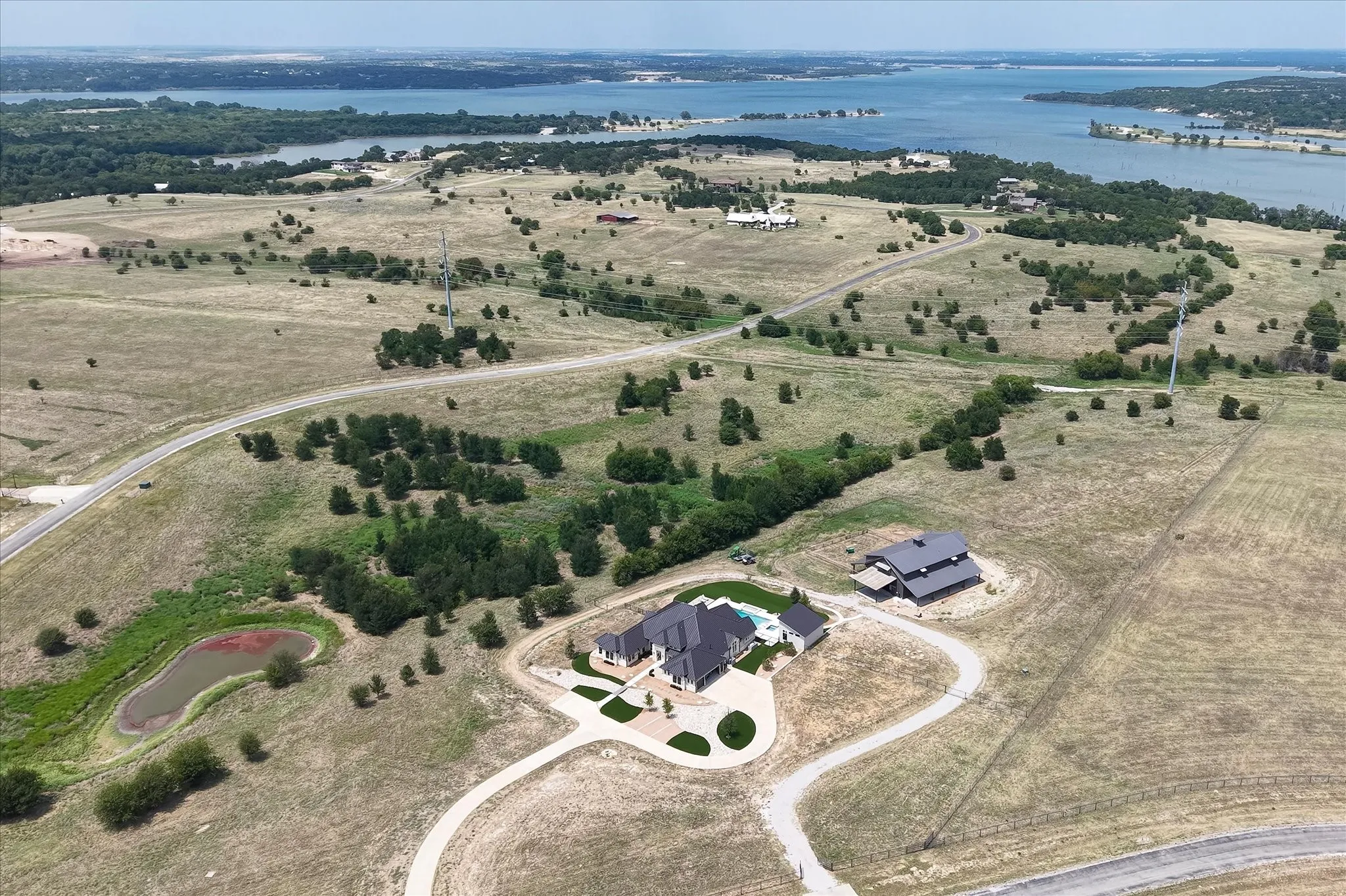 The homesite +  adjoining 11. acres with terrific view of Lake Benbook