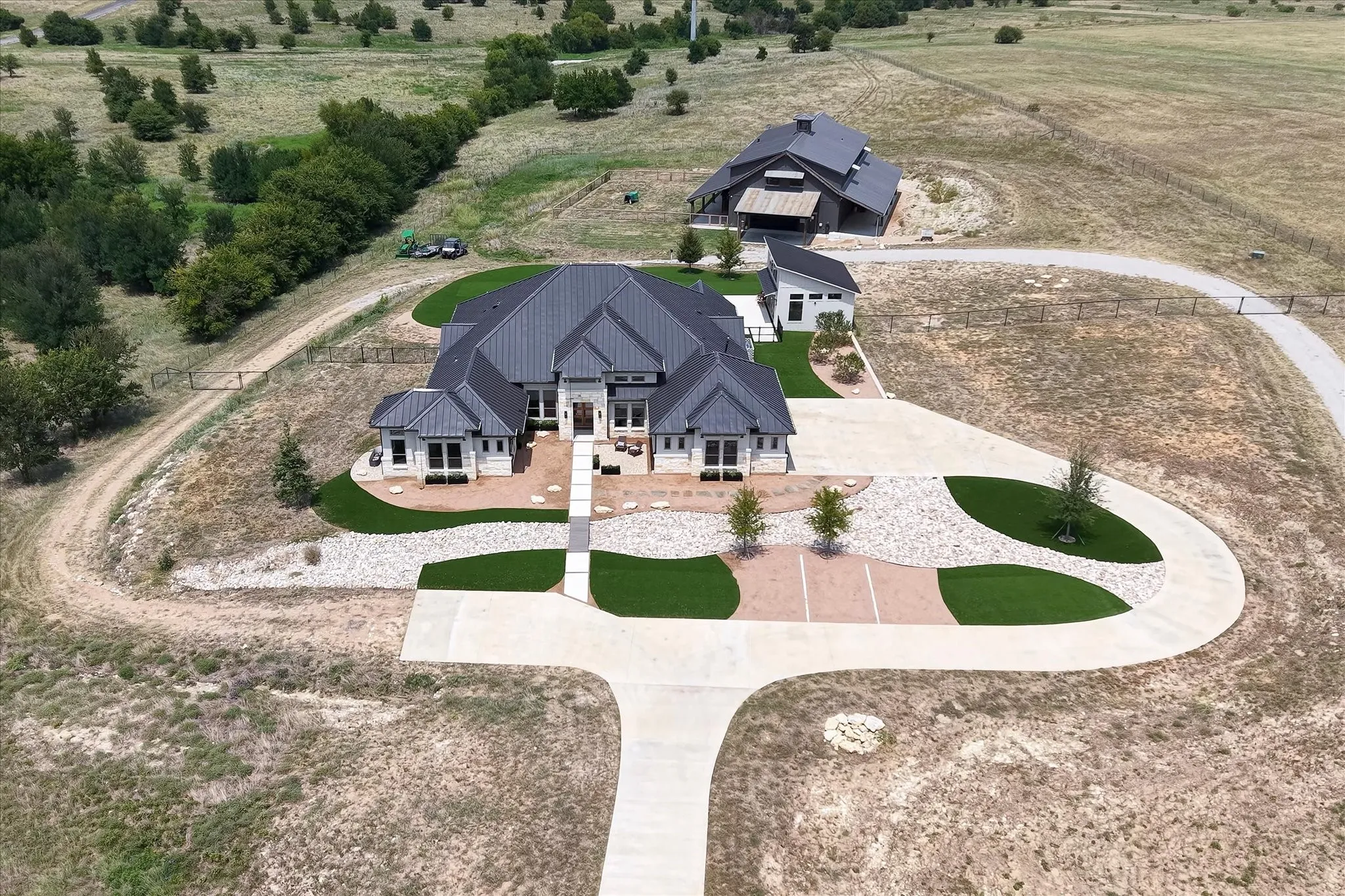 The estate from the air
