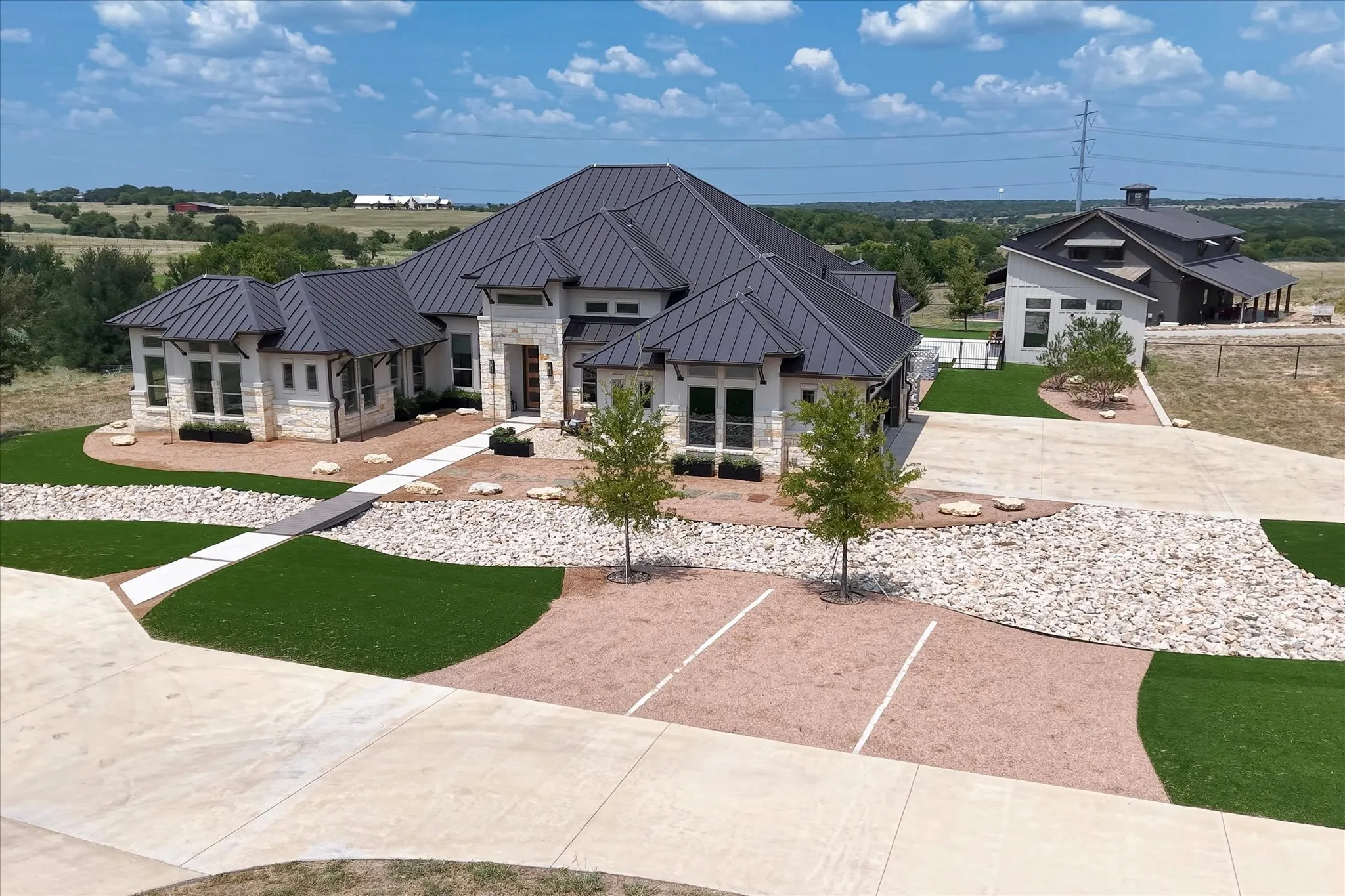 Ample parking in front of the house as well as the driveway and bardominium next door. 2 HVAC systems, solid core doors throughout.