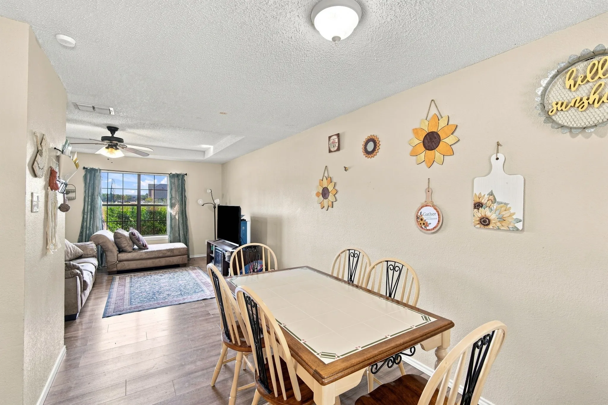 Dining room off of the living space
