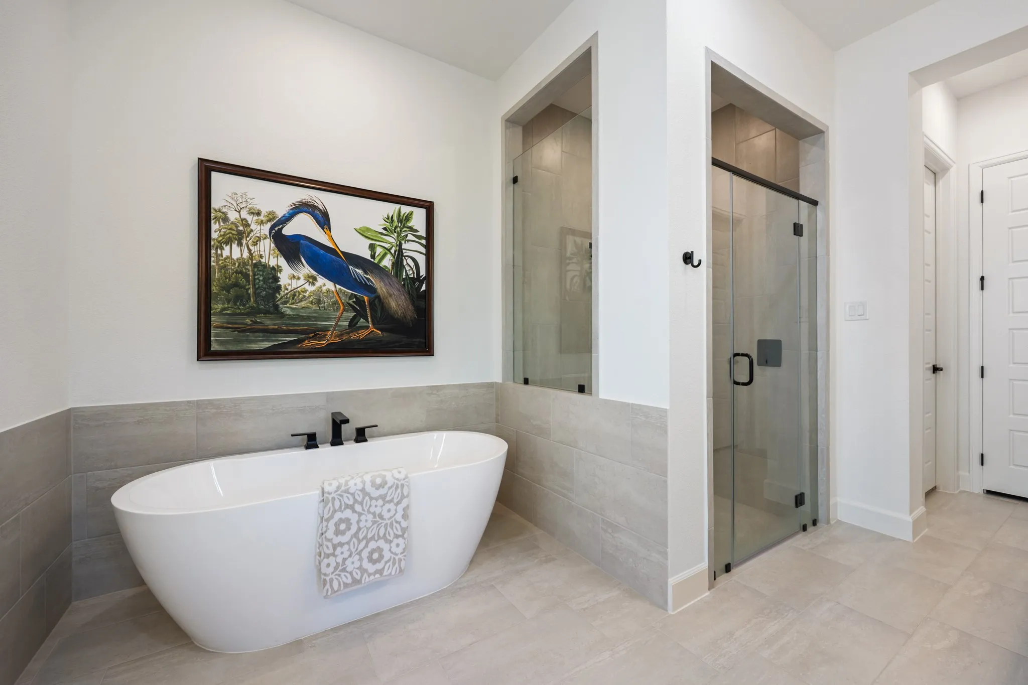 Luxurious primary bathroom