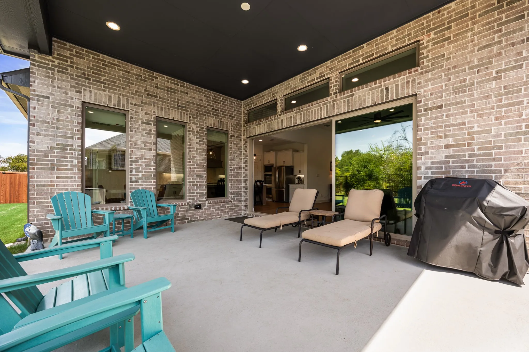Large covered patio