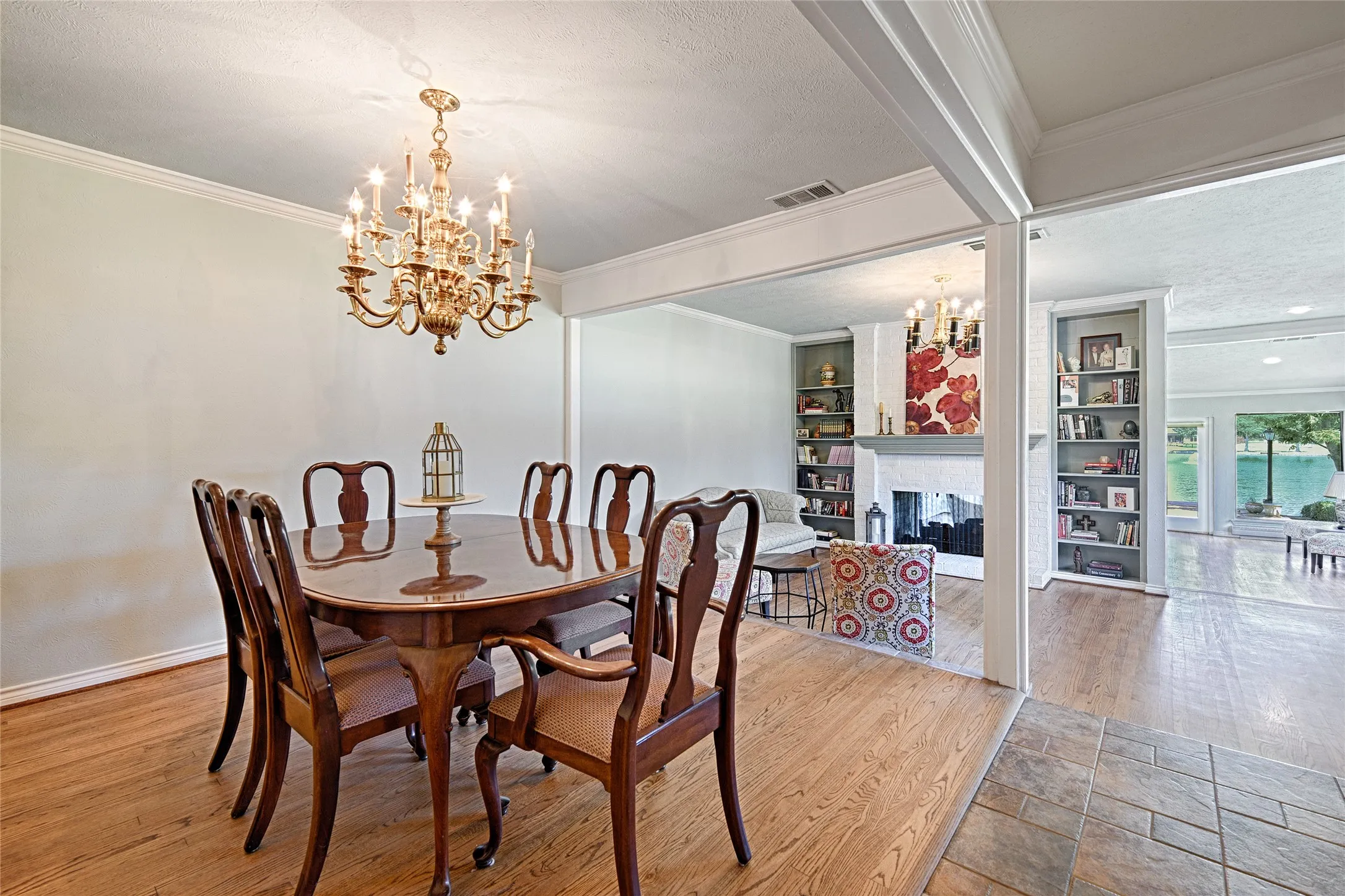Natural light floods these entreating areas