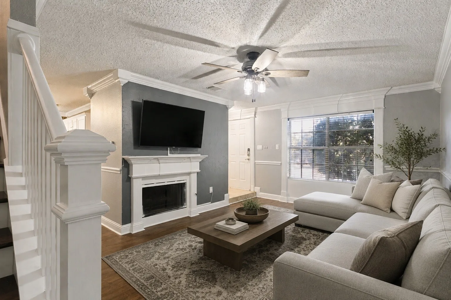 Virtually Staged Living Room