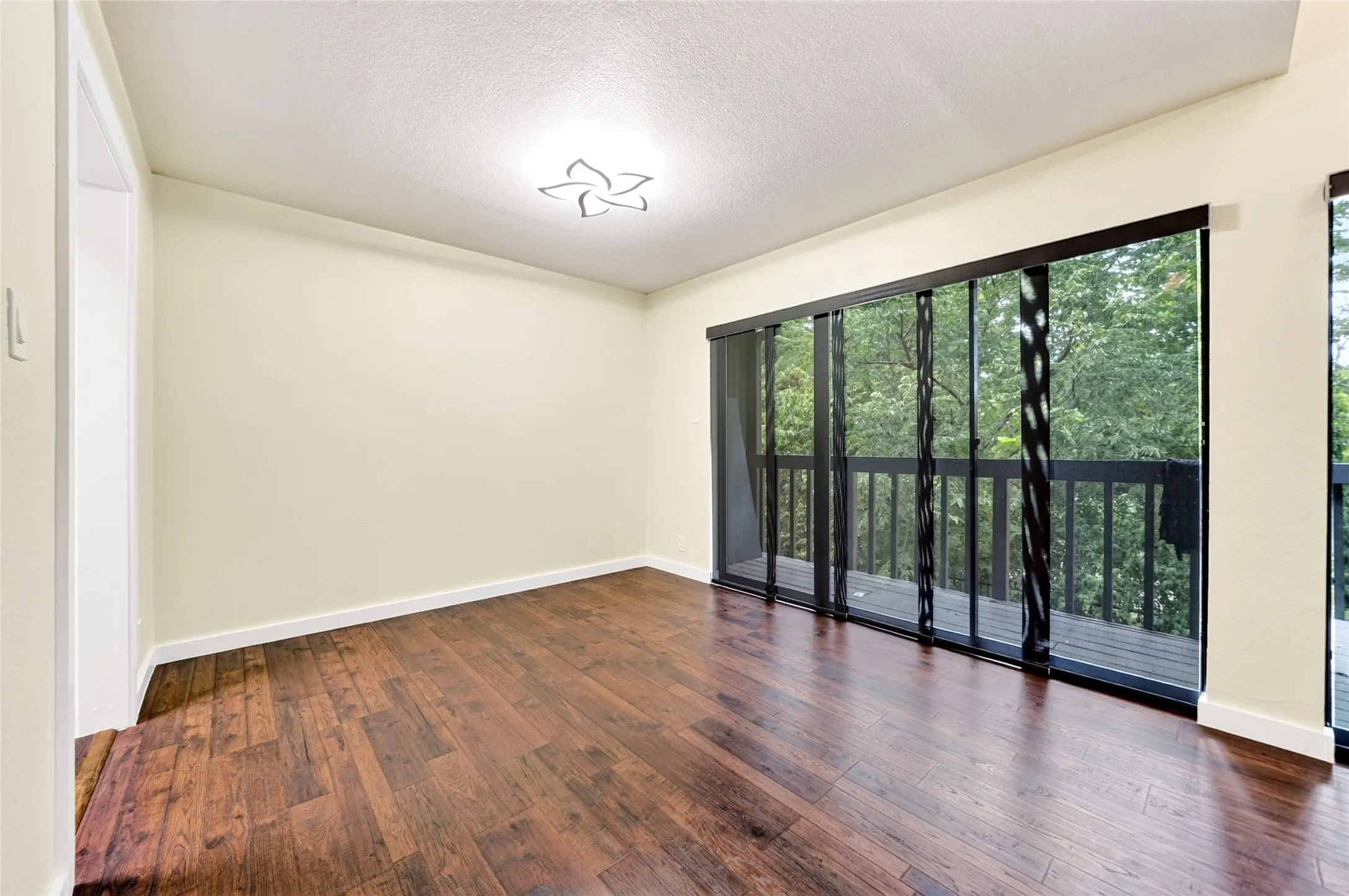Doors to private back deck