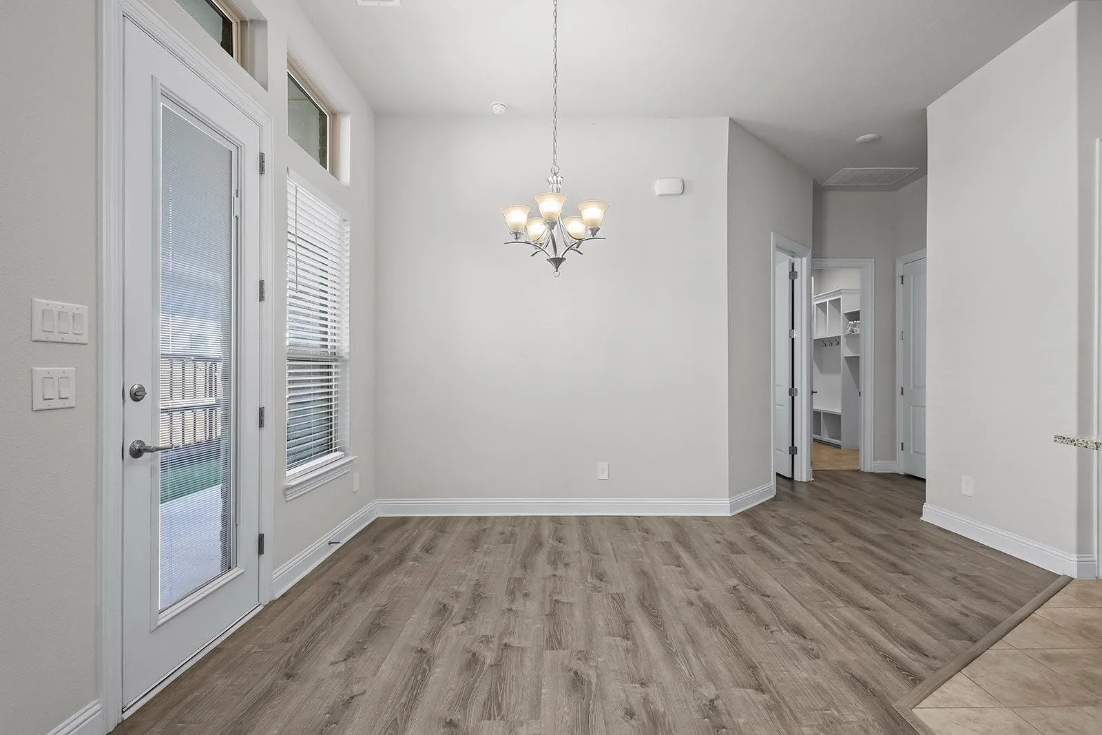 Spacious dining area