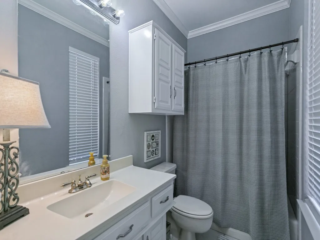 A 3rd full bath is perfect for this private guest suite.