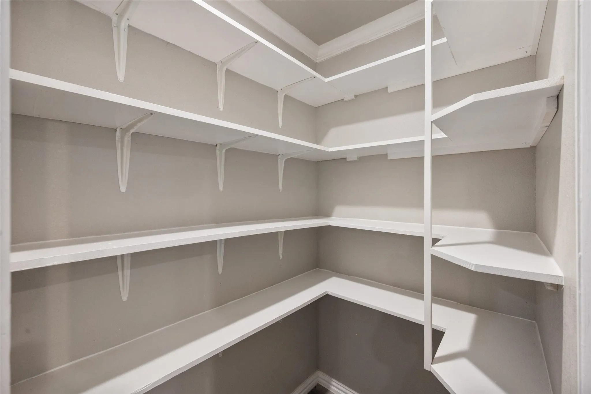 Walk-in pantry right off the kitchen