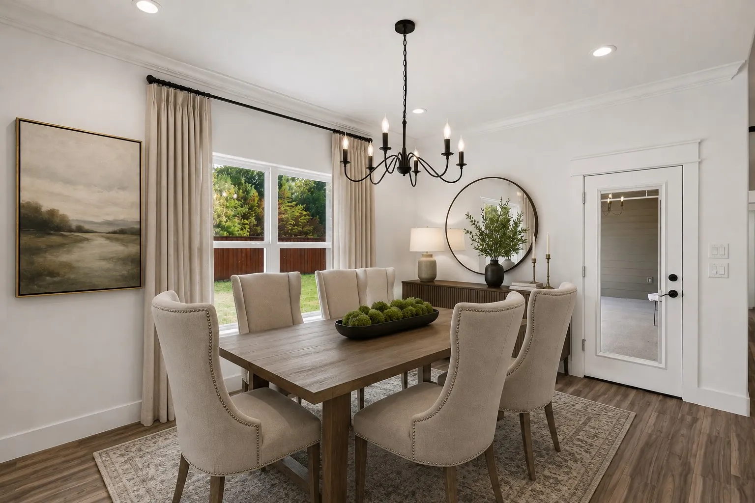 Virtually Staged Dining Room