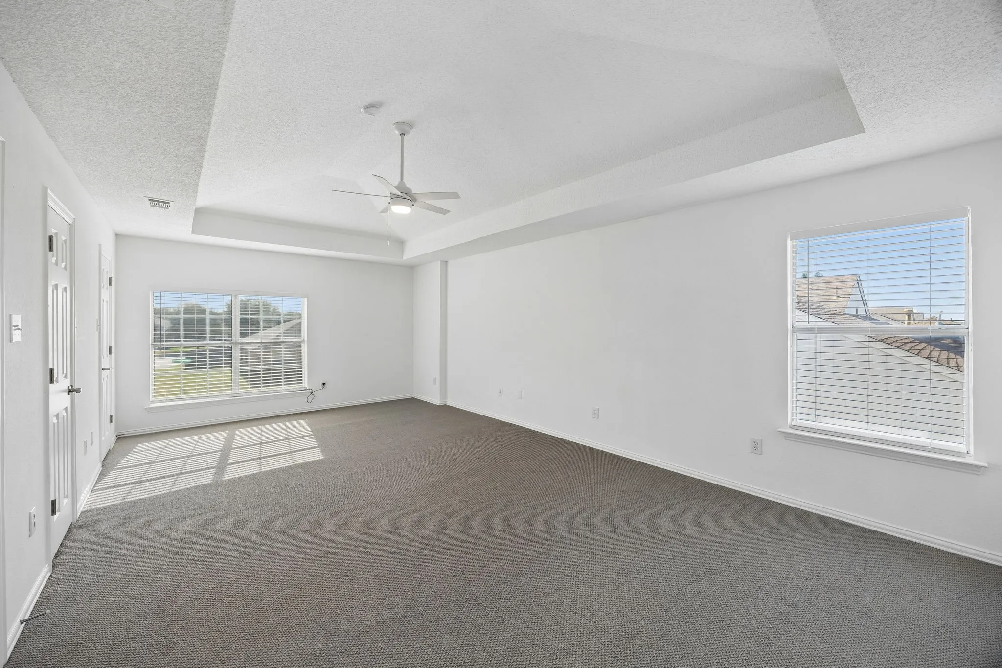 Large primary suite with 2 walk in closets located on the 2nd floor