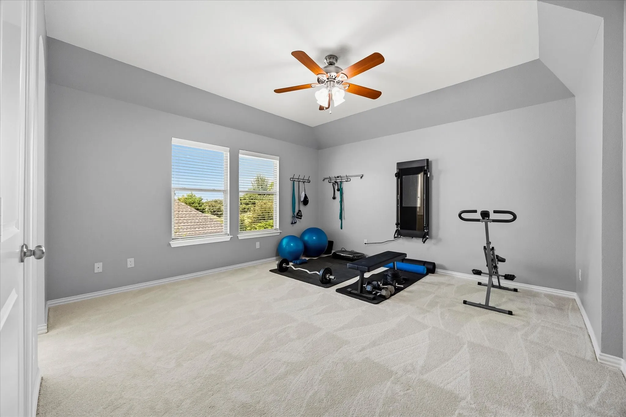 Bedroom 4 has a ceiling fan and large walk-in closet.