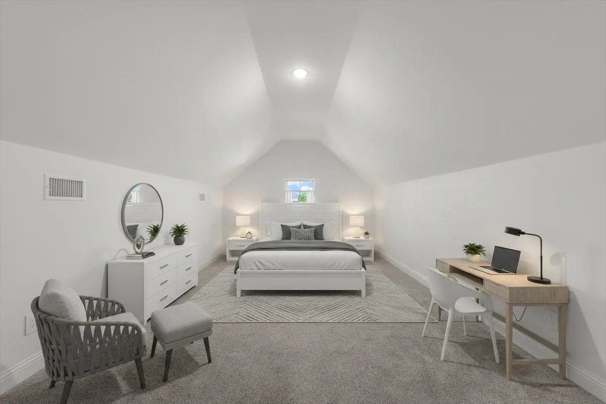 Virtually staged bonus room