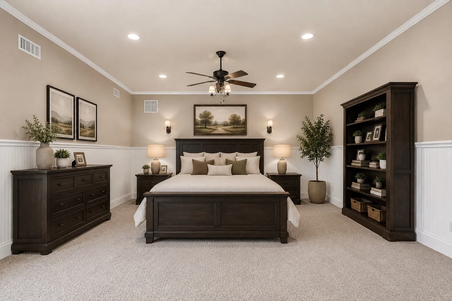 Guest Bedroom 3 on Second Floor- Staged with AI