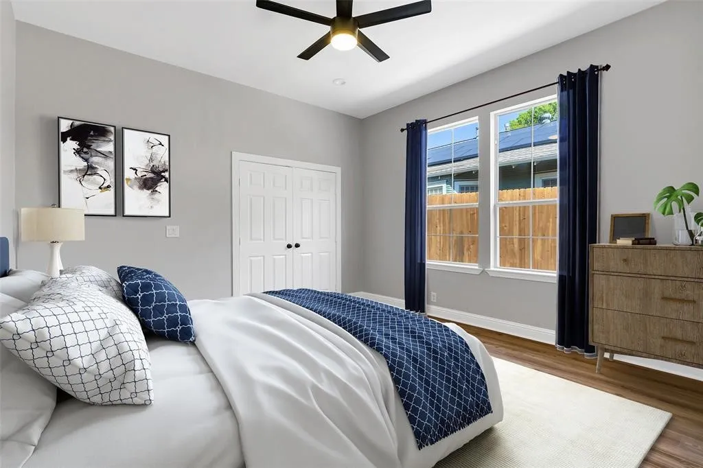 virtually staged bedroom