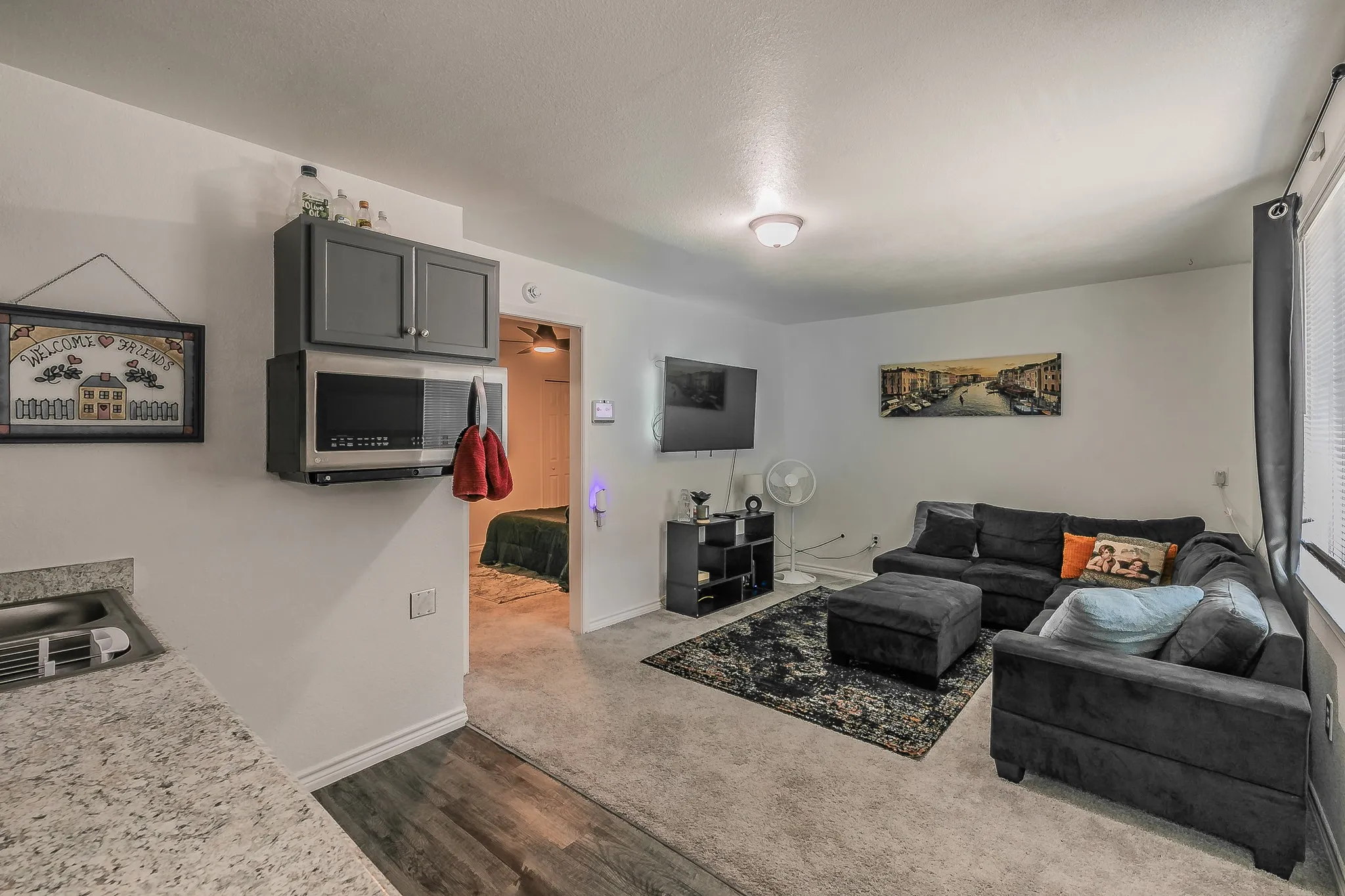Garage apartment Living area
