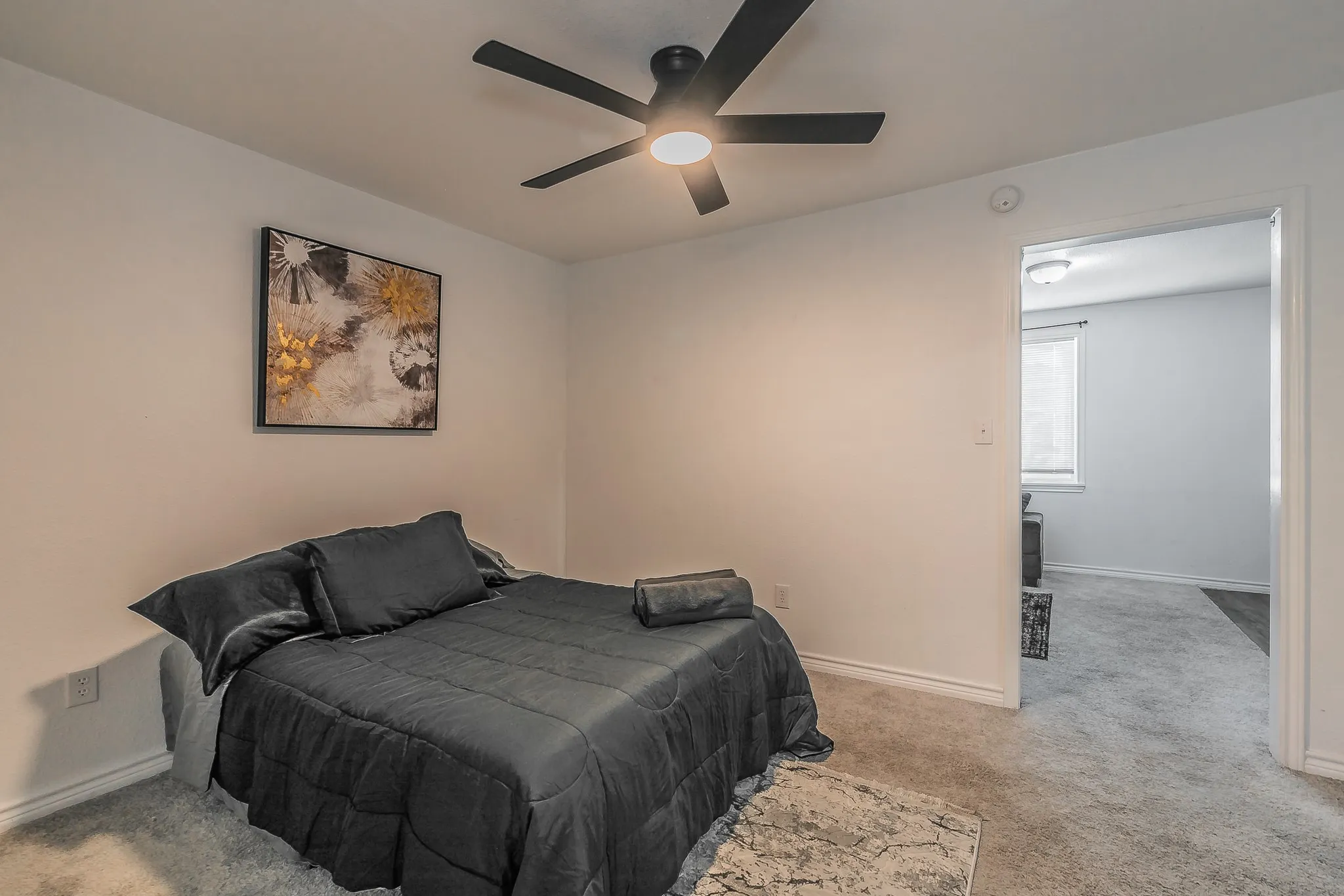 Garage apartment Bedroom area