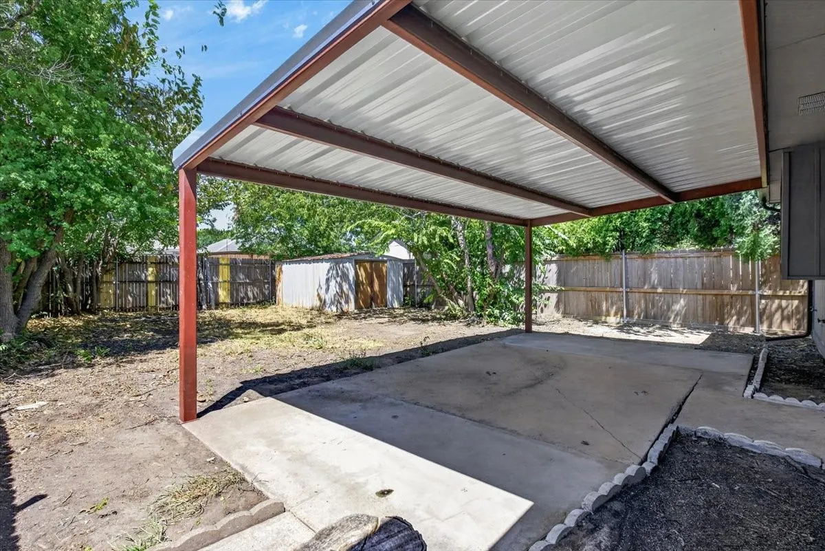 Updated back patio covering, great for outdoor entertaining