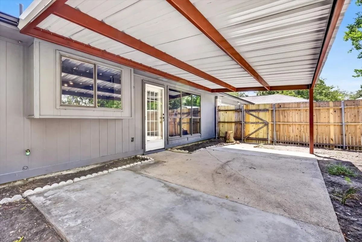 Another view of the back patio