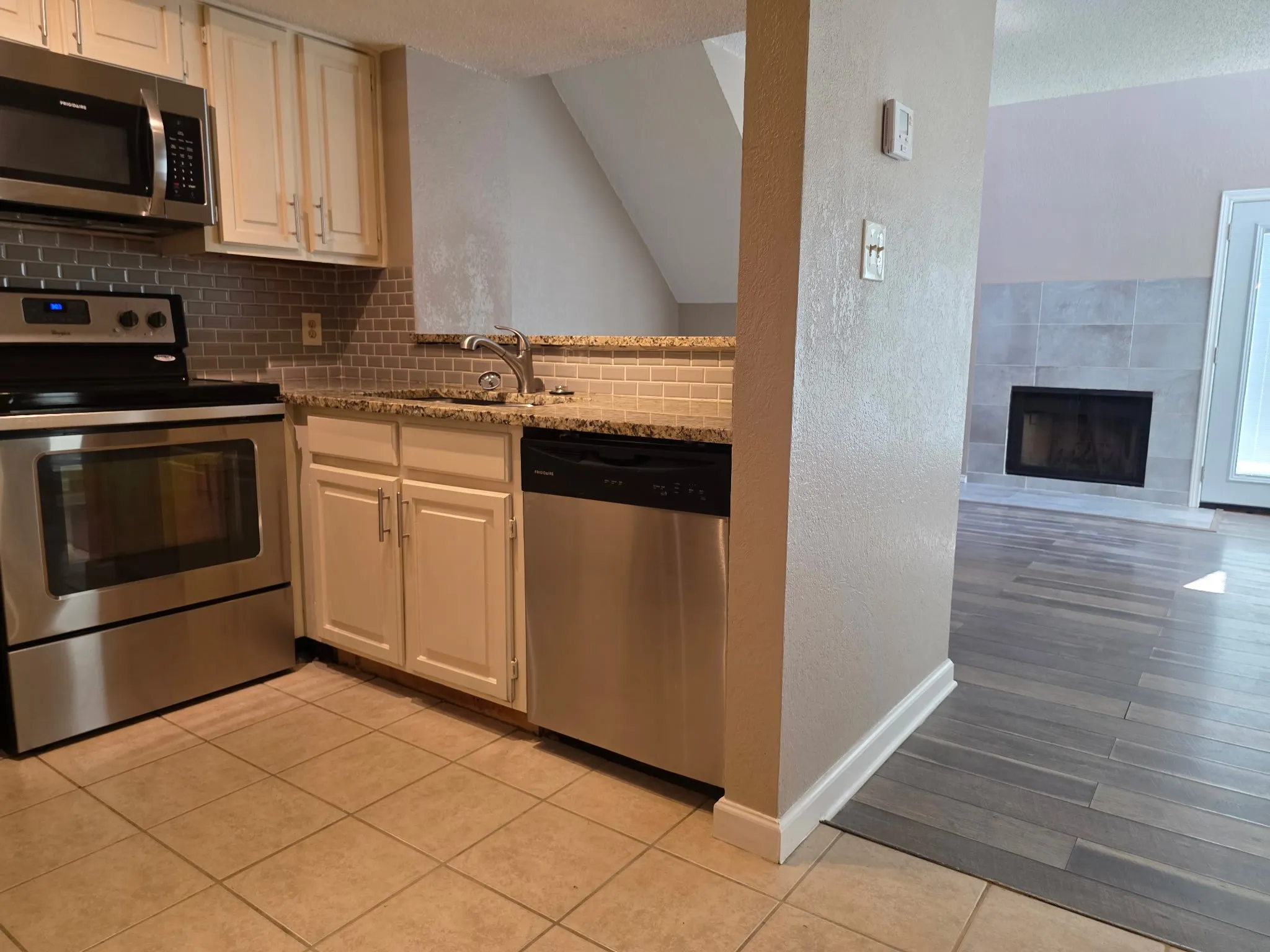 kitchen is open to living space