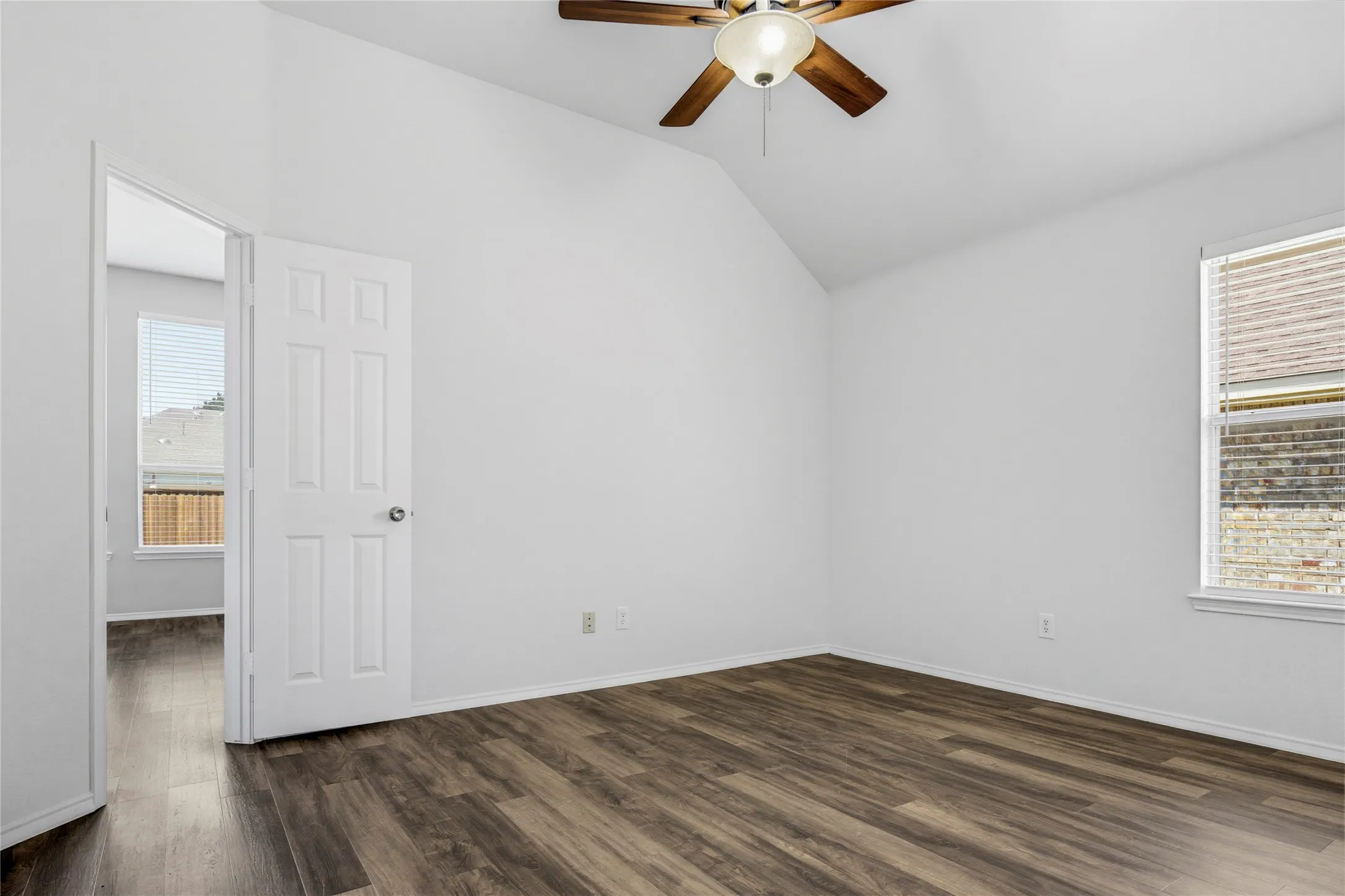 Bedroom 4 off of living room and at end of hallway.