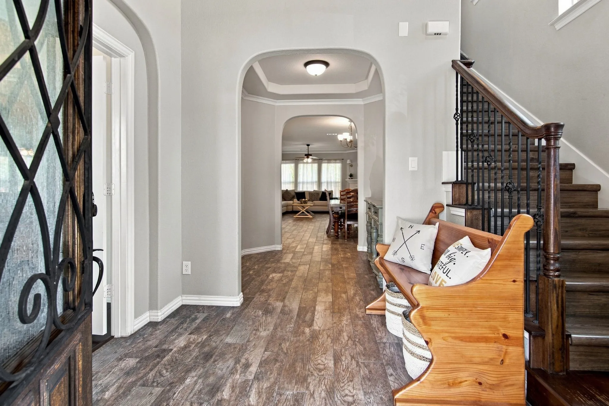 Entry to your new home is impressive! Spacious and welcoming with lots of room to decorate and make this the vision you are dreaming of.