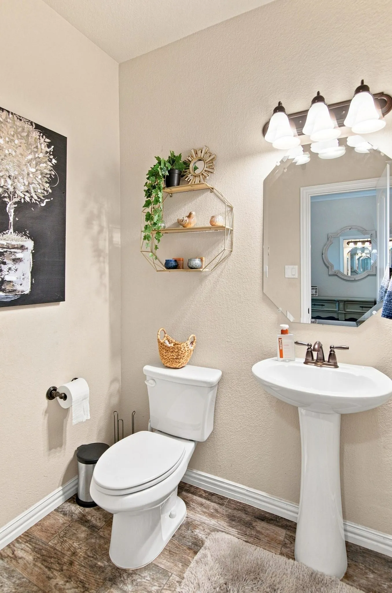 Downstairs powder bath