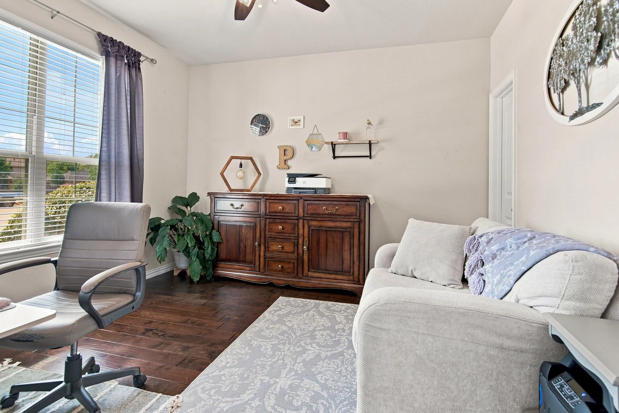 Downstairs space used as an office could also be a 5th bedroom if needed.  It includes a full sized closet as well.