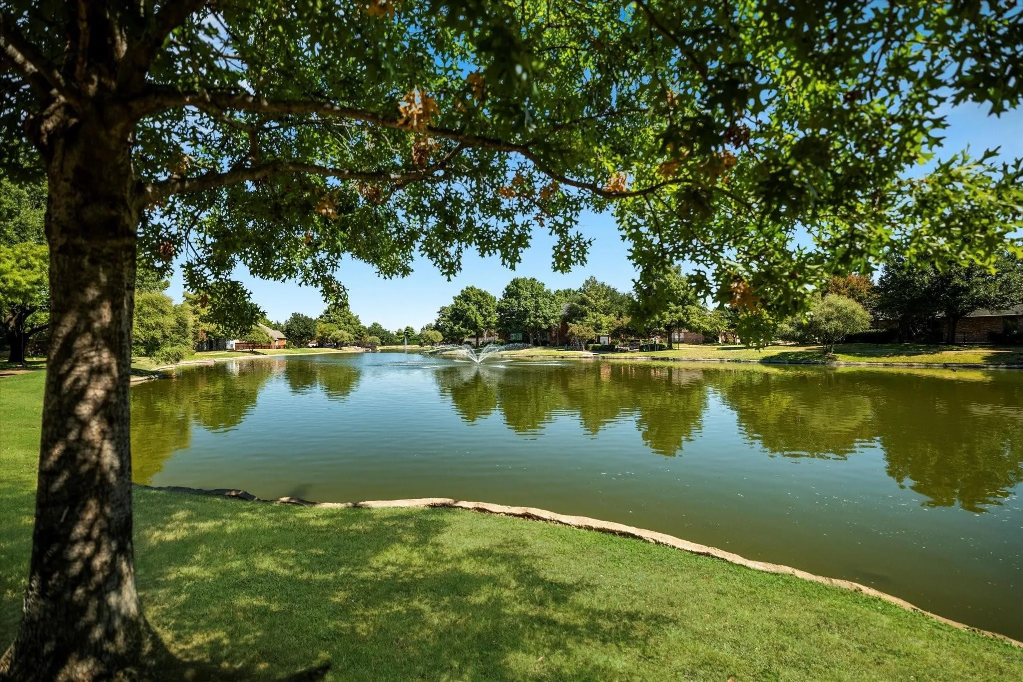 walking trails and lake