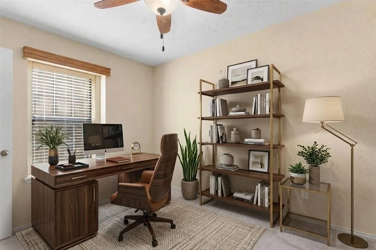 home office- virtual stagged