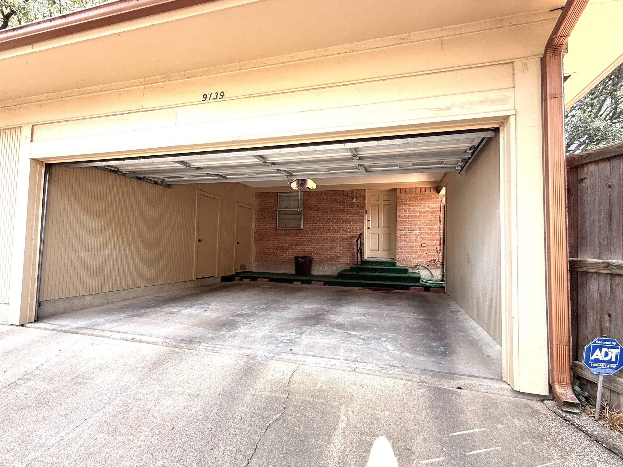 Attached garage