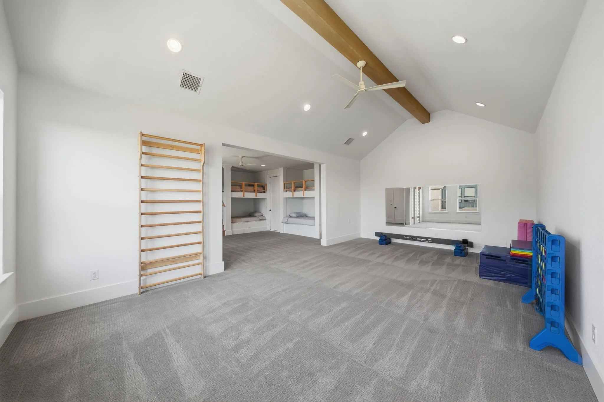 Upstairs Kids Retreat with bunk beds