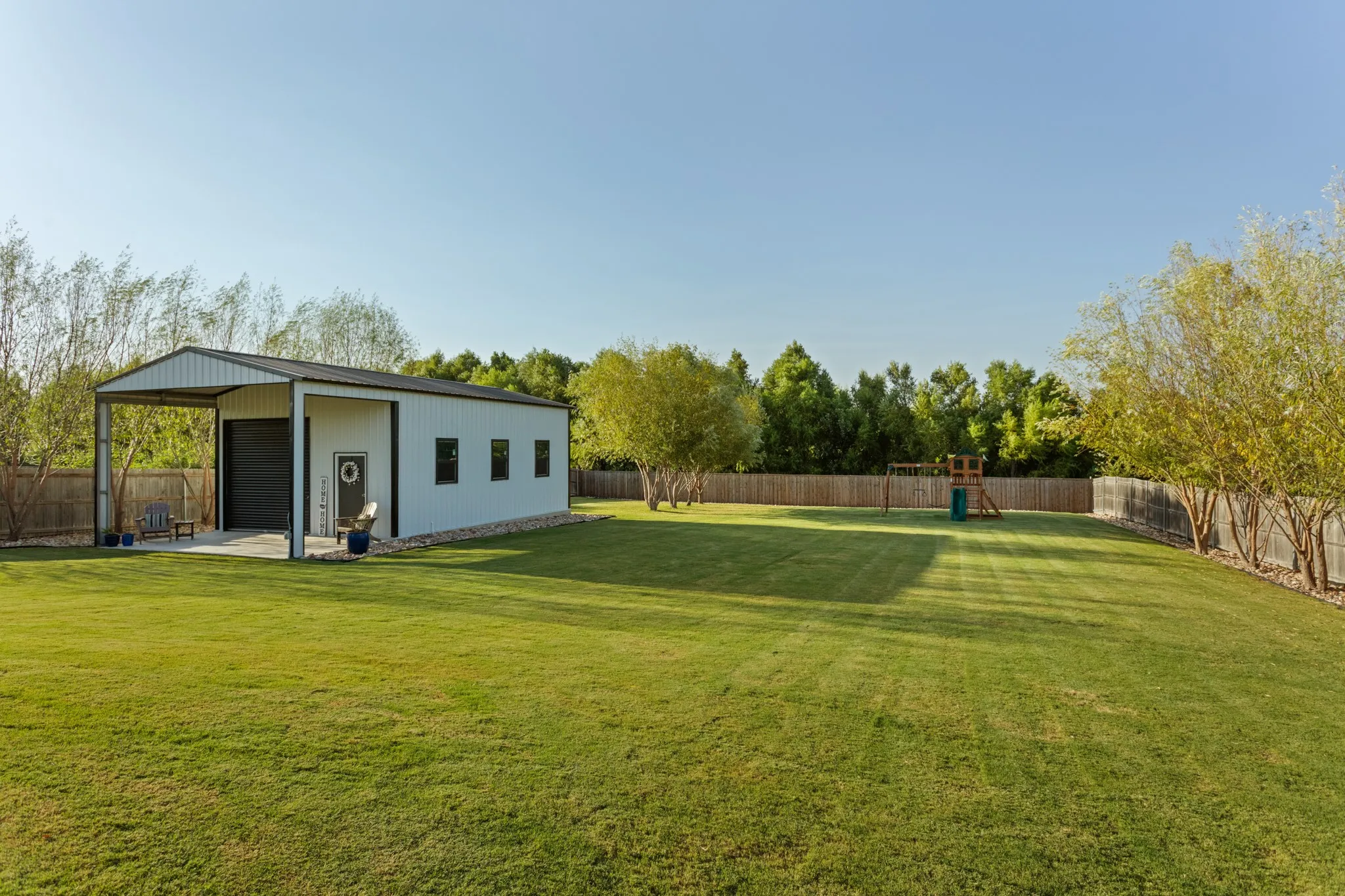 For those who appreciate exceptional utility as much as beauty, the property continues to impress with oversized 25+ foot garages, 10-foot ceilings, upgraded doors, abundant lighting, extensive storage & 50-amp power. A remarkable 20' x 40' x 12' electrified workshop, added in 2024, provides an extraordinary space for automotive pursuits, hobbies, projects, equipment or whatever inspires you. Recent improvements include vinyl windows, 2023 interior paint, privacy fencing, pool & pergola, 2024 workshop, 2025 enclosed patio, plantation shutters, climate-controlled shades & custom garage flooring, plus 2026 kitchen & gate enhancements. Whole-home filtration, UV purification, reverse osmosis, Rinnai tankless water heating, zoned HVAC, smart-home technology, whole-home networking & extensive attic storage further elevate the property.