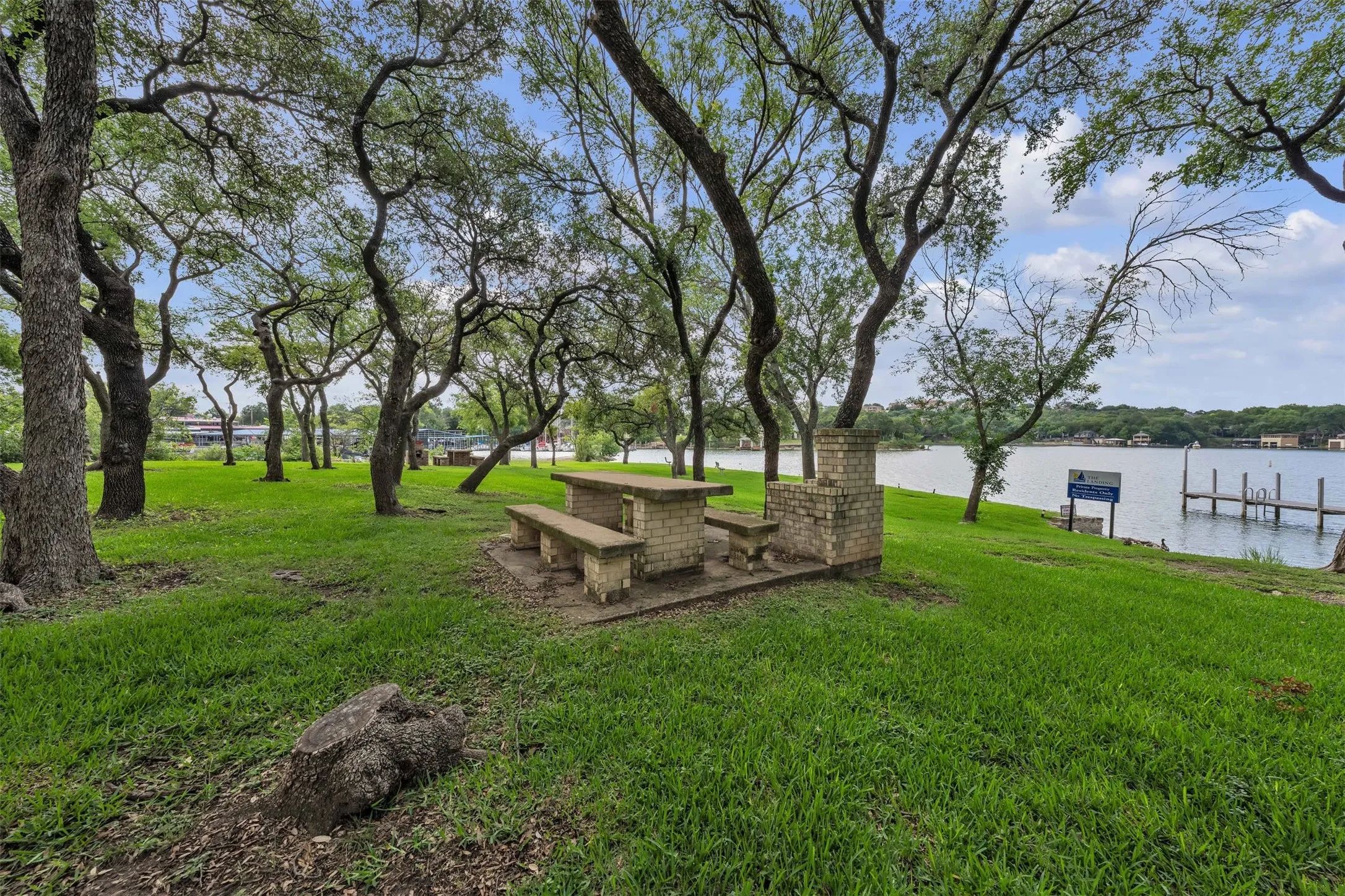 One of two private community parks