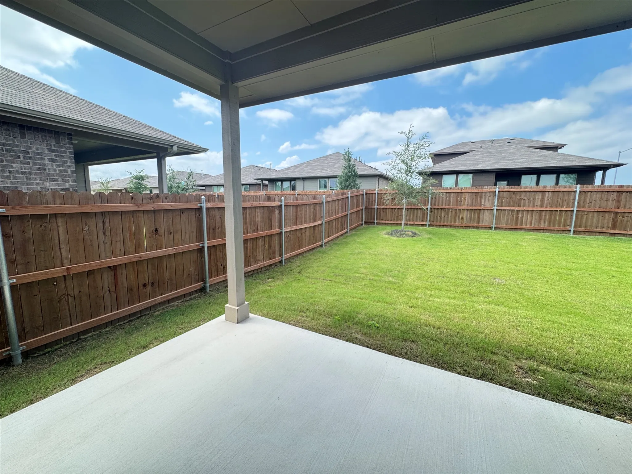 View of yard featuring a patio