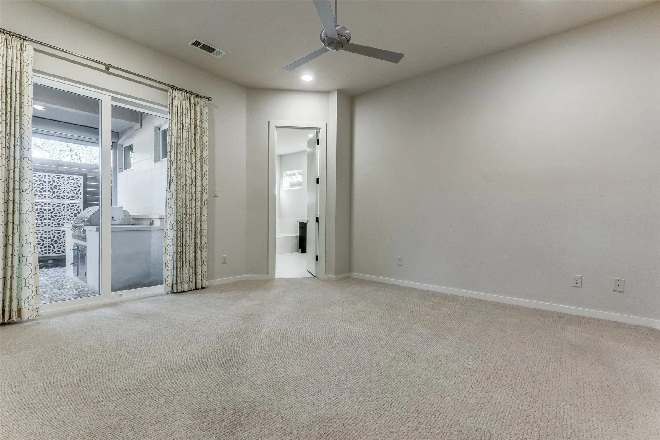 Primary bedroom with access to outdoors
