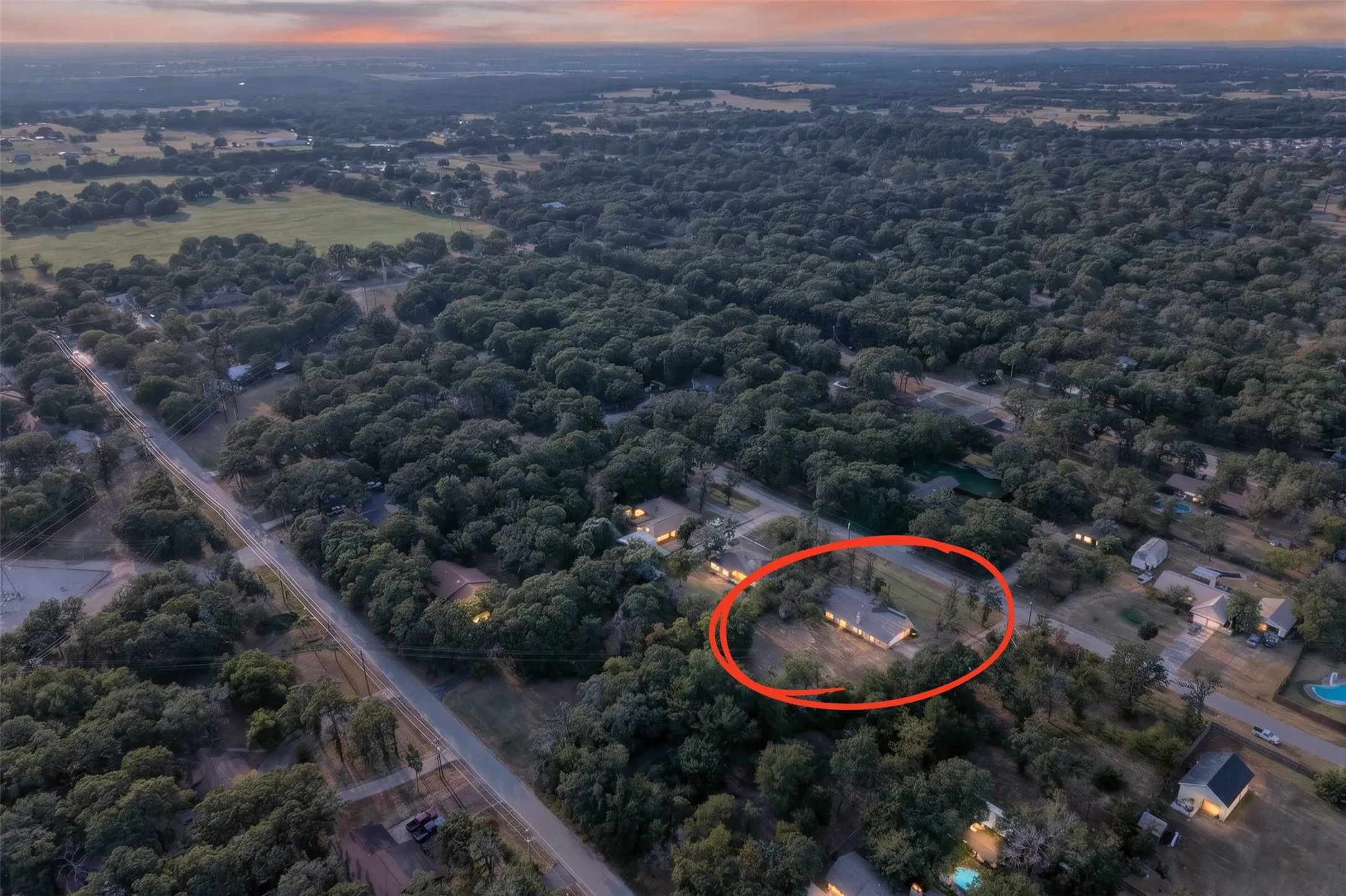 No HOA. Aubrey ISD. Established surroundings.