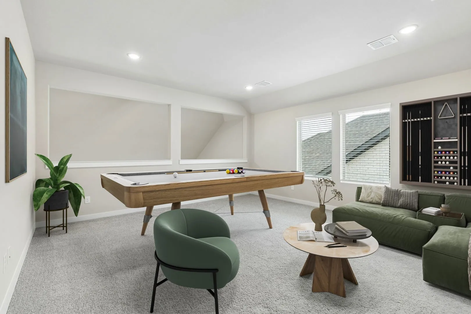 Game Room in the Winters home plan by Trophy Signature Homes – REPRESENTATIVE PHOTO